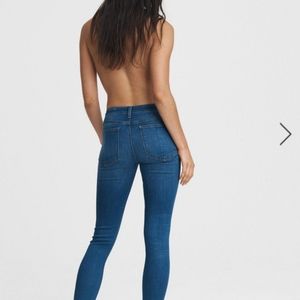 Rag & Bone Cate Mid Rise Ankle Skinny in Cliff indigo jean